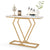 Stylish and Elegant Console Table with Golden frame and Geometric Design