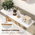 Stylish and Elegant Console Table with Golden frame and Geometric Design