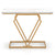 Stylish and Elegant Console Table with Golden frame and Geometric Design