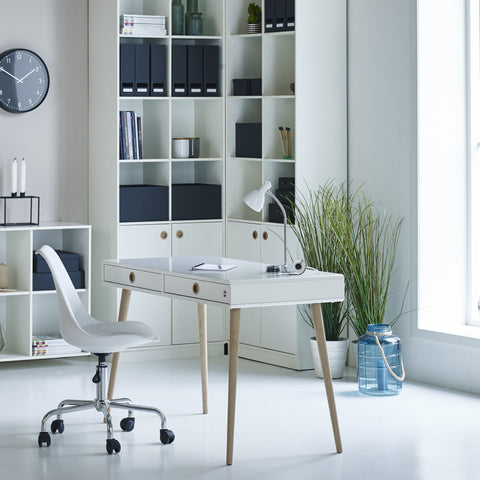 Classic Working Desk with Mid-Century Style and Tapered Legs