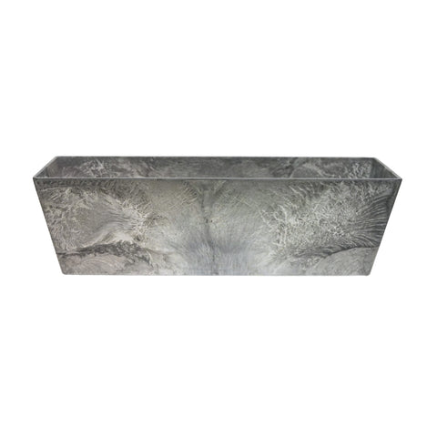 Lightweight Stone Composite Planter with Drainage System in Grey