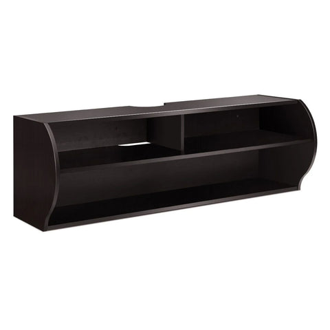 Versatile and Spacious Wall-Mounted TV Stand with Easy Cable Management