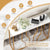 Elegant Multi-Function Entryway Table with Geometric Golden Frame and Faux Marble Table Top