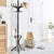 Elegant Classic Style Coat Rack with 12 Hooks and Umbrella Holder In Black