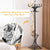Elegant Classic Style Coat Rack with 12 Hooks and Umbrella Holder In Black