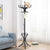 Elegant Classic Style Coat Rack with 12 Hooks and Umbrella Holder In Black