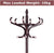 Elegant Classic Style Coat Rack with 12 Hooks and Umbrella Holder In Black