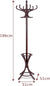 Elegant Classic Style Coat Rack with 12 Hooks and Umbrella Holder In Black