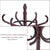 Elegant Classic Style Coat Rack with 12 Hooks and Umbrella Holder In Black