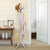 Elegant Classic Style Coat Rack with 12 Hooks and Umbrella Holder In Black