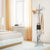 Elegant Classic Style Coat Rack with 12 Hooks and Umbrella Holder In Black