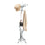 Elegant Classic Style Coat Rack with 12 Hooks and Umbrella Holder In Black