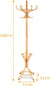 Elegant Classic Style Coat Rack with 12 Hooks and Umbrella Holder In Black