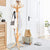 Elegant Classic Style Coat Rack with 12 Hooks and Umbrella Holder In Black