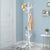 Elegant Classic Style Coat Rack with 12 Hooks and Umbrella Holder In Black