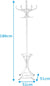Elegant Classic Style Coat Rack with 12 Hooks and Umbrella Holder In Black