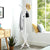 Elegant Classic Style Coat Rack with 12 Hooks and Umbrella Holder In Black