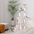 Beige 140cm Cat Tree Climbing Tower with Sisal Scratching Posts