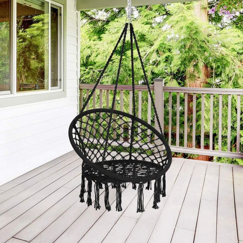 Fairy Hanging Swing Chair with Metal Rings