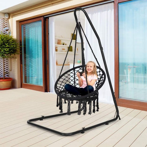 Fairy Hanging Swing Chair with Metal Rings