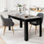 Practical Dining Table with Capacity of 6-8 People in Black