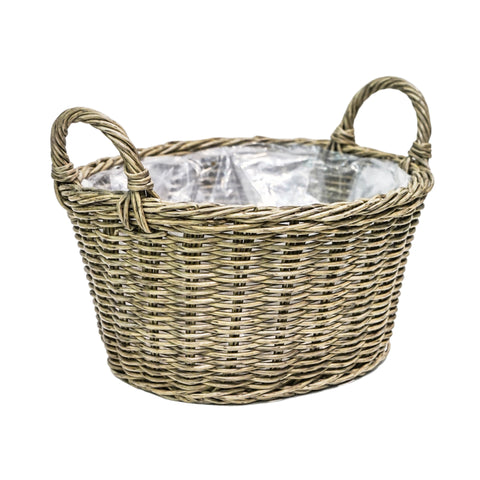 Rustic style Versatile Polyrattan Plant Basket