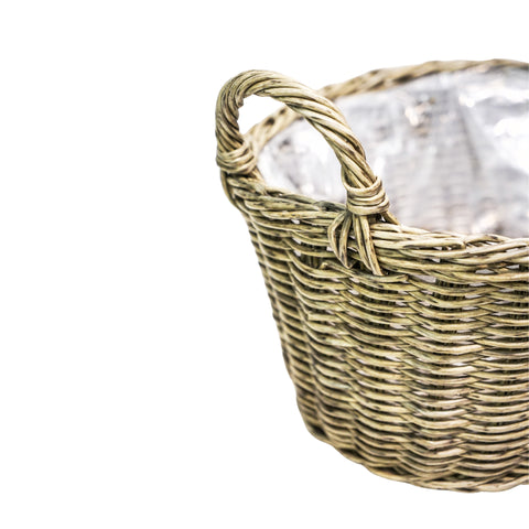 Rustic style Versatile Polyrattan Plant Basket
