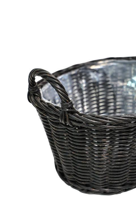 Rustic style Versatile Willow Polyrattan Plant Basket