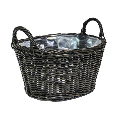 Rustic style Versatile Willow Polyrattan Plant Basket