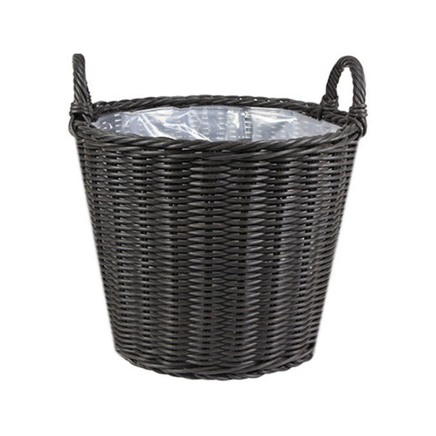 Willow Style Versatile Polyrattan Planter with Basket Shell