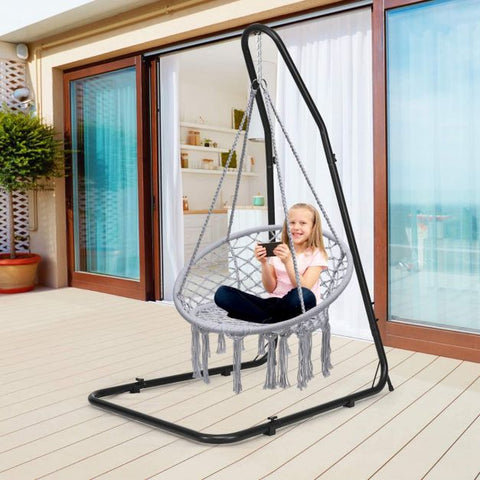 Fairy Hanging Swing Chair with Metal Rings