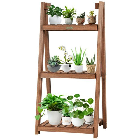 Garden Lightweight Folding 3 Tier Plant Pot Stand