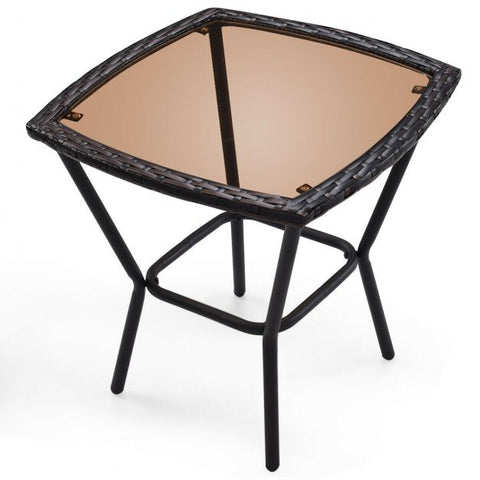 Millennium Garden Bistro Table and Chairs Set in Gray