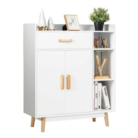 Minimalistic and Sleek Wooden Bookcase with Moveable Shelves and Sleek Finish