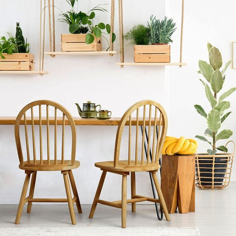 Wooden Set of 2 Dining Chairs