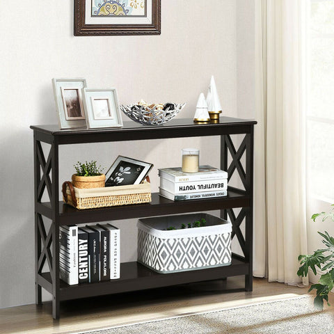 Modern Multifunctional Entryway Console Table with Industrial Design