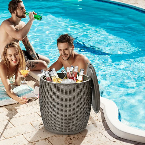 Patio 45L Cool Box with Table Top and Lid
