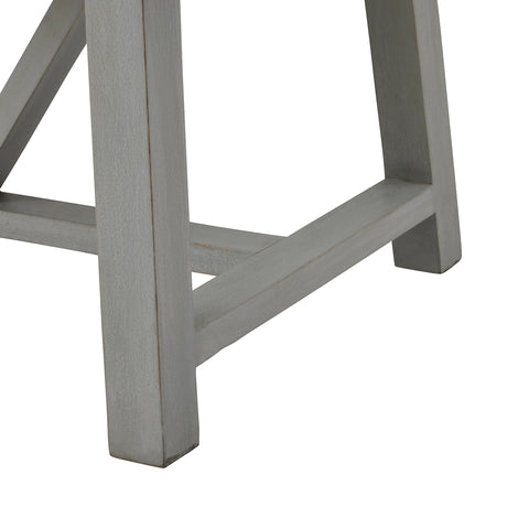 Aylesbury Coffee Table with Herringbone Pattern Top in Early Grey Frame