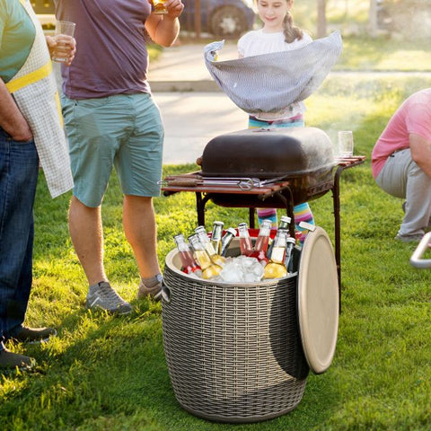 Patio 45L Cool Box with Table Top and Lid