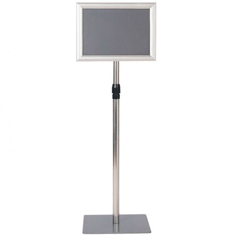 Adjustable A4 Pedestal Display with Protective Covering