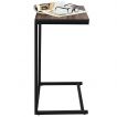 Compact and Stylish Side Table with C-Shape and Industrial Design