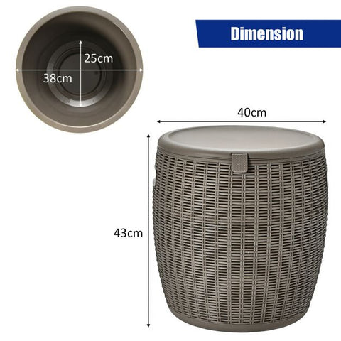 Patio 45L Cool Box with Table Top and Lid