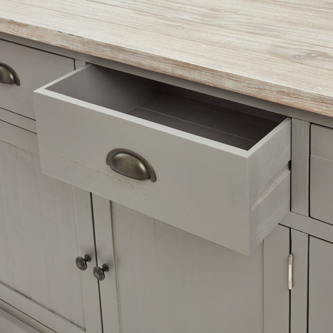 Buckingham Long Sideboard with 153cm Width in Early Grey