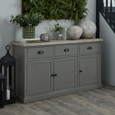 Buckingham Long Sideboard with 153cm Width in Early Grey