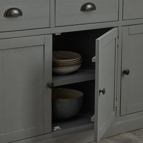 Buckingham Long Sideboard with 153cm Width in Early Grey