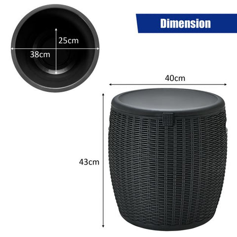 Patio 45L Cool Box with Table Top and Lid
