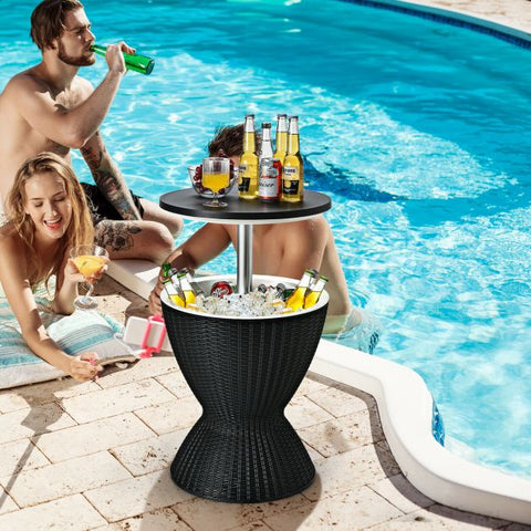 Patio 30L Cool Box with Table Top and Pop Up Lid