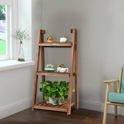 Garden Lightweight Folding 3 Tier Plant Pot Stand