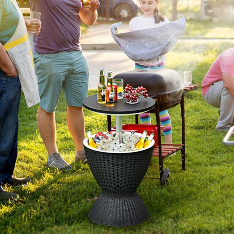 Patio 30L Cool Box with Table Top and Pop Up Lid
