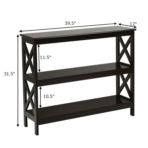 Modern Multifunctional Entryway Console Table with Industrial Design